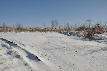 Hiking in Jeseniky Mountains, proper winter conditions