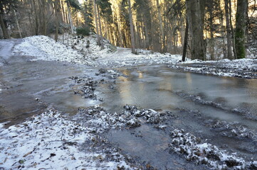 Hiking in Jeseniky Mountains, proper winter conditions