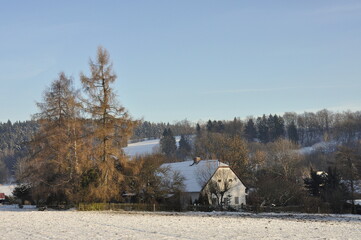 Hiking in Jeseniky Mountains, proper winter conditions