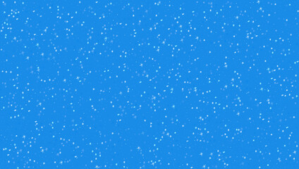 falling snowflakes in blue vector  background 