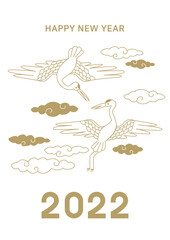 Vector illustration of Korean traditional new year greeting card.