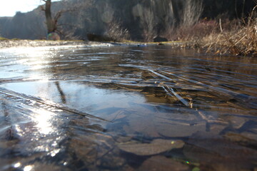 river in winter