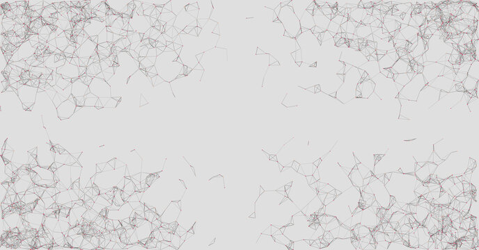 Abstract Low Polygon Mesh color Generative Art background illustration