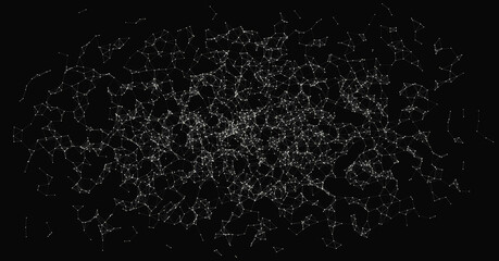 Abstract Low Polygon Mesh color Generative Art background illustration