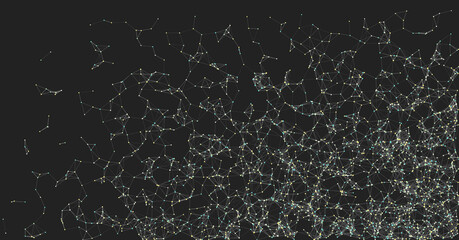 Abstract Low Polygon Mesh color Generative Art background illustration