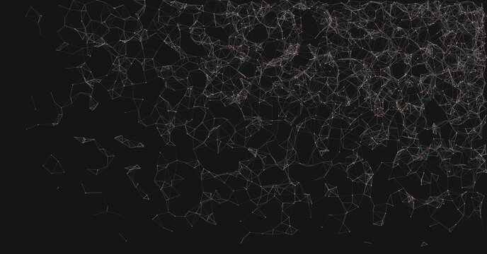 Abstract Low Polygon Mesh color Generative Art background illustration