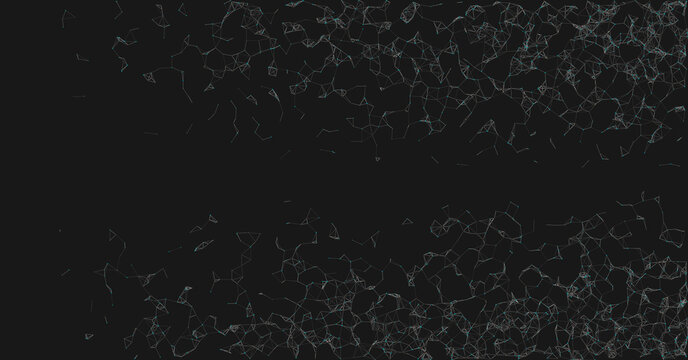Abstract Low Polygon Mesh color Generative Art background illustration