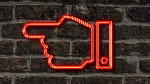 Detailansicht einer Leuchtreklame an einer Mauer mit der Aufschrift Minuszinsen