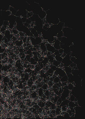 Abstract Low Polygon Mesh color Generative Art background illustration