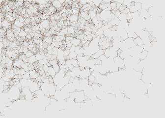 Abstract Low Polygon Mesh color Generative Art background illustration