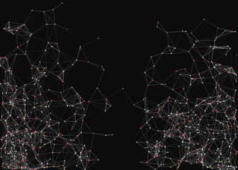 Abstract Low Polygon Mesh color Generative Art background illustration