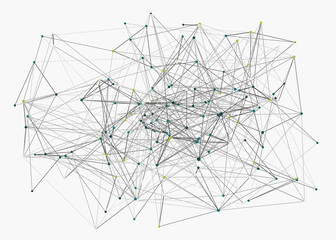 Abstract Low Polygon Mesh color Generative Art background illustration