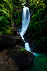 Fototapeta na wymiar Spectacular Savari Waterfalls - Goa, India