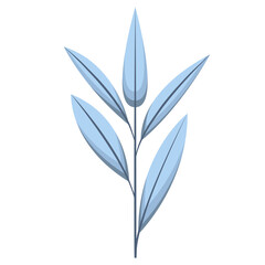 Tea leaf icon. tropical leaf leaf vector icon for web design isolated on white background, folk print