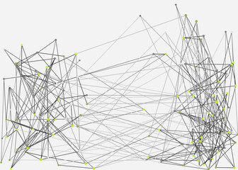 Abstract Low Polygon Mesh color Generative Art background illustration