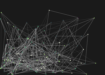 Abstract Low Polygon Mesh color Generative Art background illustration