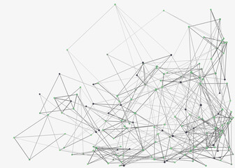 Abstract Low Polygon Mesh color Generative Art background illustration