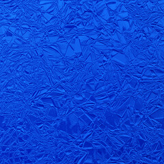 Shiny blue texture paper or metal. Blue foil vector