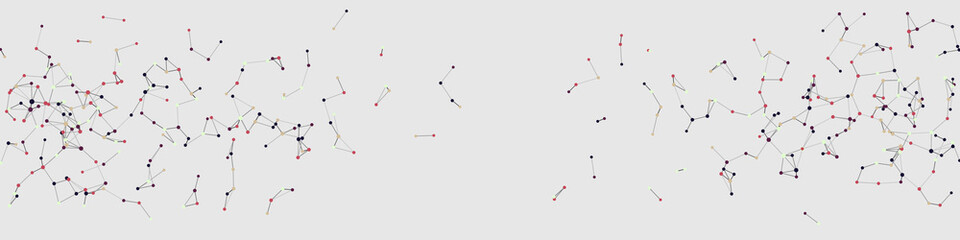 Abstract Low Polygon Mesh color Generative Art background illustration