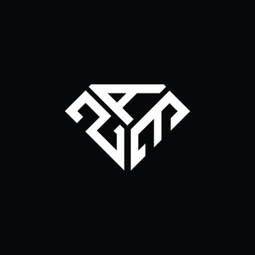 ZAE letter logo creative design. ZAE unique design
