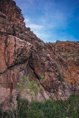 red rocks and sky