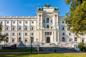 Obraz premium Hofburg palace and Burggarten park in Vienna, Austria