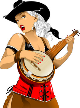 Girl And Banjo