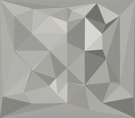 shades of grey cubist triangular mosaıc pattern and desıgn
