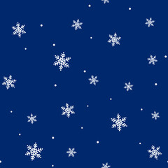 Fototapeta na wymiar Christmas and New Years pattern. Bright stars and snowflakes . Paper, fabrics, wallpapers, backgrounds.