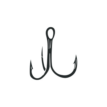 recommend clip art: Hook Icon Silhouette Illustration. Metallic Sharp Vector Graphic Pictogram Symbol Clip Art. Doodle Sketch Black Sign.