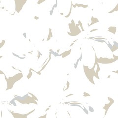 Floral Brush strokes Seamless Pattern Background