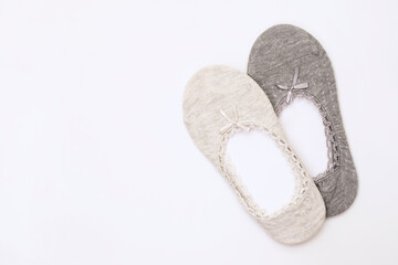 short socks isolated on white background