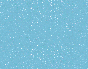 Snow fall. Vector drawing pattern