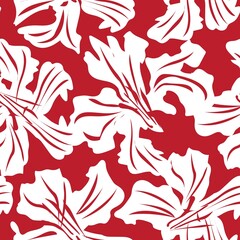 Floral Brush strokes Seamless Pattern Background