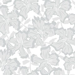 Obraz premium Floral Brush strokes Seamless Pattern Background