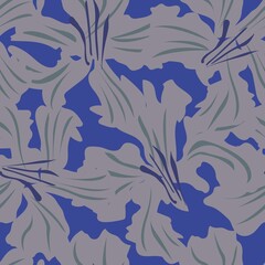 Floral Brush strokes Seamless Pattern Background