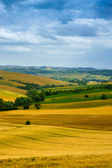 Fototapeta na wymiar Rural landscape near Santa maria Nuova and Osimo, Marche, Italy