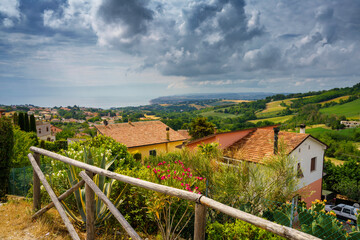 Fototapeta premium Landscape of the Conero, Marche, italy