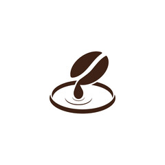 coffee bean icon vector