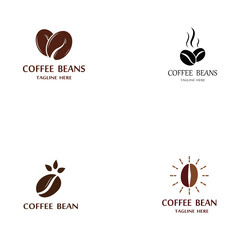 coffee bean icon vector