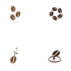 coffee bean icon vector
