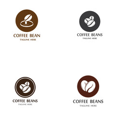 coffee bean icon vector