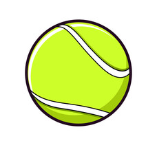 simple classic tennis ball
