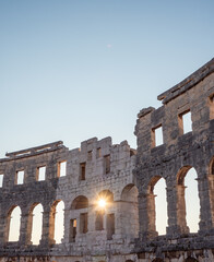 Fototapeta premium Pula Arena, Roman amphitheatre in city Pula, Croatia