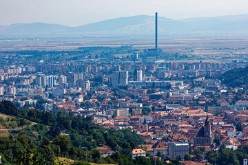 The city of Brasov in Romania