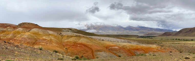 Colored mountains or Mars in Altai, Russia