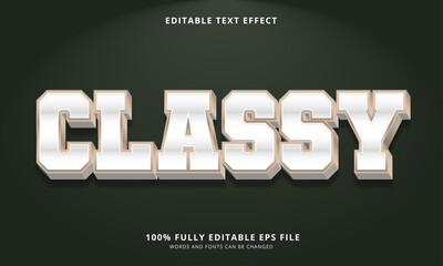 Classy text style - Editable text effect