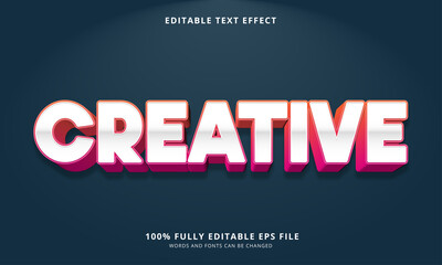 Creative gradient text style - Editable text effect