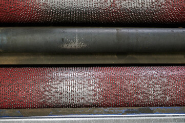 Roller power unit for an in-depth test of the vehicle's braking system at a technical service center