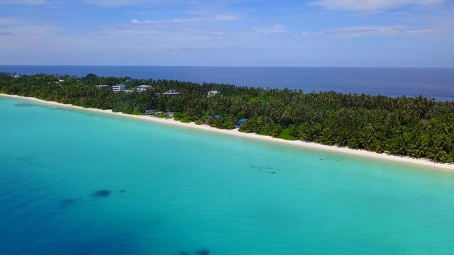 Caribbean beach background. Sunny tropical beach. Hot afternoon on an empty beach. The best beaches in the world. Dominican Republic beaches. Bahamas. Miami. Drone